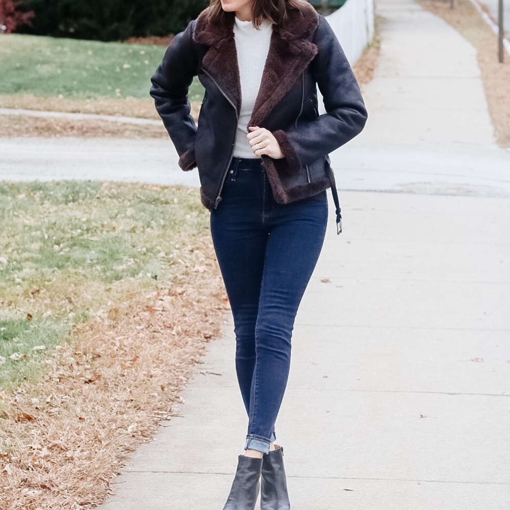 Abercrombie high rise skinny jeans